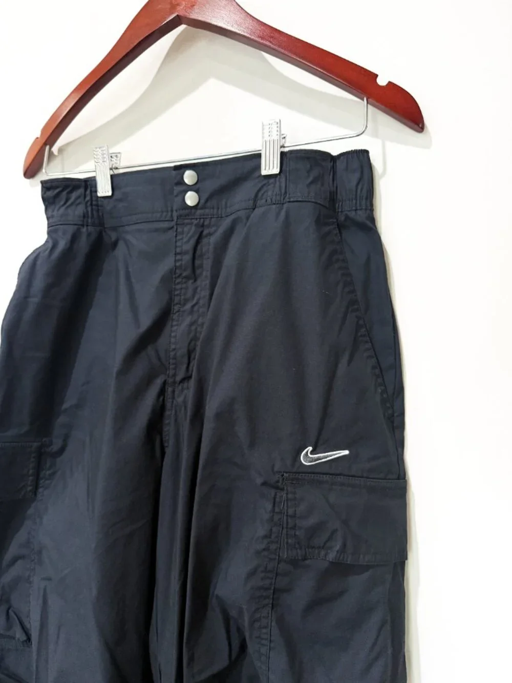 Nike Sportswear High-Waisted Loose Woven Cargo Pants Black Women's Size M